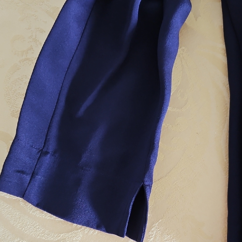Talbots Deep Purple Silk Blouse - Picture 7 of 8